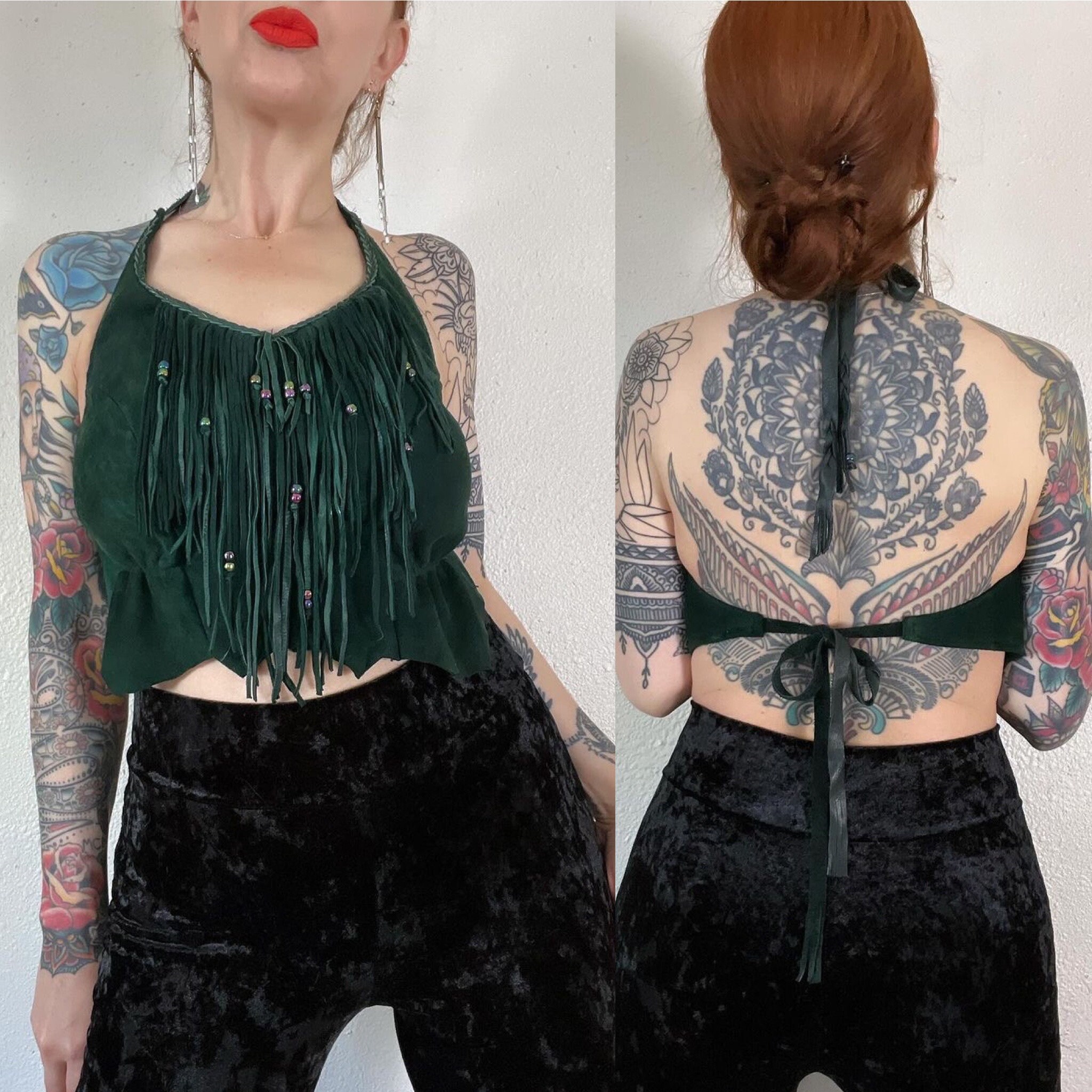 1960s Western Fringe Top | Bust 32