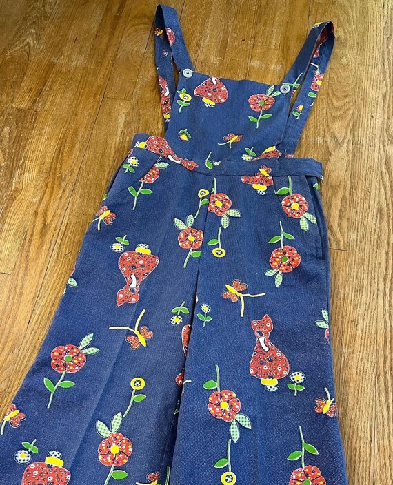 Vintage 1960’s deadstock novelty print overalls i… - image 8