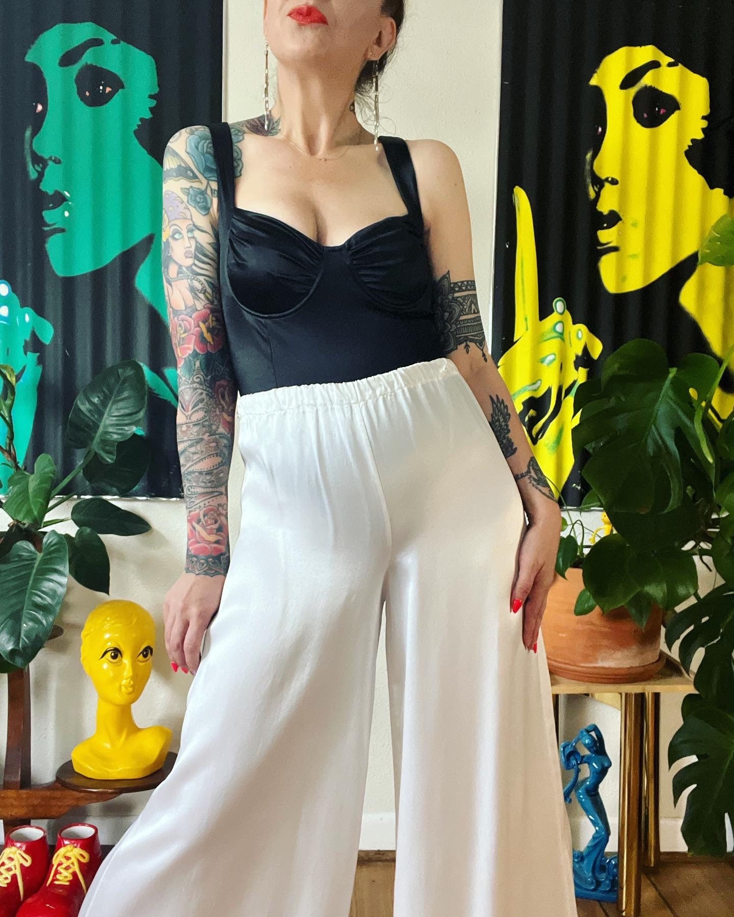 satin Water pants frey Liquid Satin Pants - Etsy