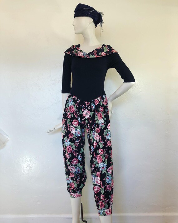 Quintessential vintage 1980’s floral balloon pant