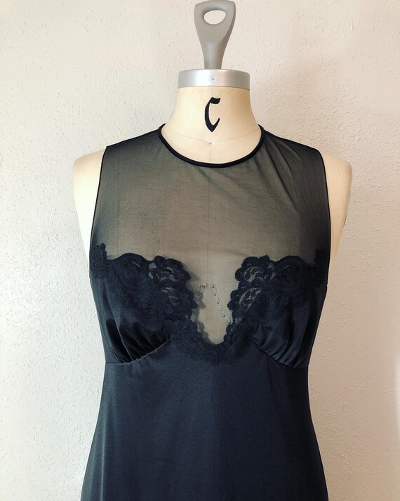 Vintage 1970’s / 1980’s black knit and chiffon pei