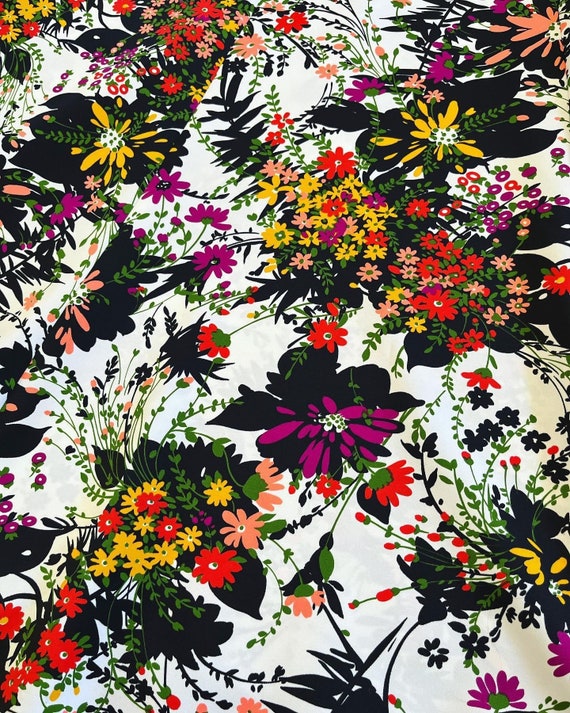 Designer Vintage 1960’s/1970’s Pat Sandler floral… - image 5