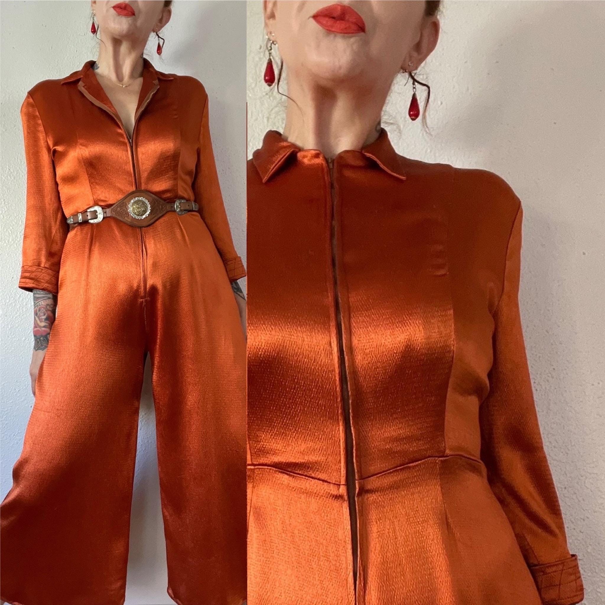 Rust Orange Jumpsuit Etsy UK