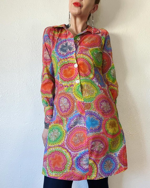 Vintage 1960’s electric psychedelic Melty rainbow… - image 6