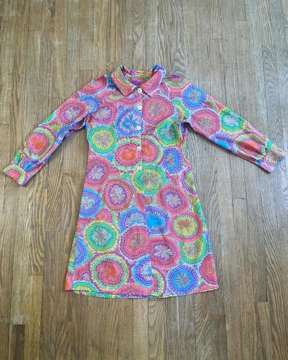 Vintage 1960’s electric psychedelic Melty rainbow… - image 10