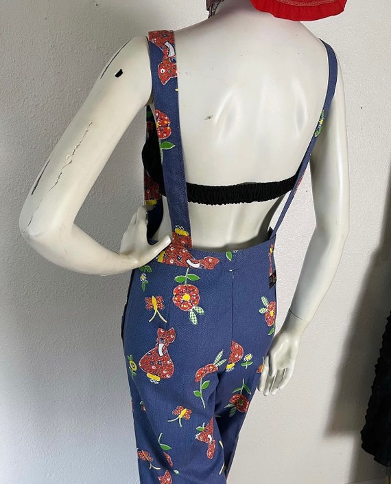 Vintage 1960’s deadstock novelty print overalls i… - image 6