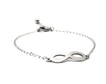 Stainless Steel Infinity Anklet, Silver Infinity Anklet, Infinity Ankle Bracelet, Stainless Steel Anklet, Silver Anklet, Ankle Bracelet