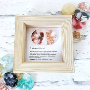Cuntynol pill, cunt funny  gift, mature adult cheer up gift, novelty gift for her or him, positive thinking resin wall art, cunty cuntiness