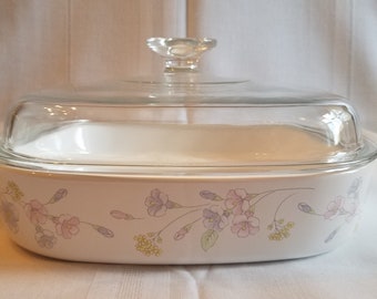 Corning Ware Cornflower Blue 10 Inch Casserole Skillet with Proceram Cover