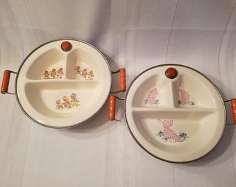 0575 Vintage Garrison1940s Babies Food Warmer Ceramic Dish