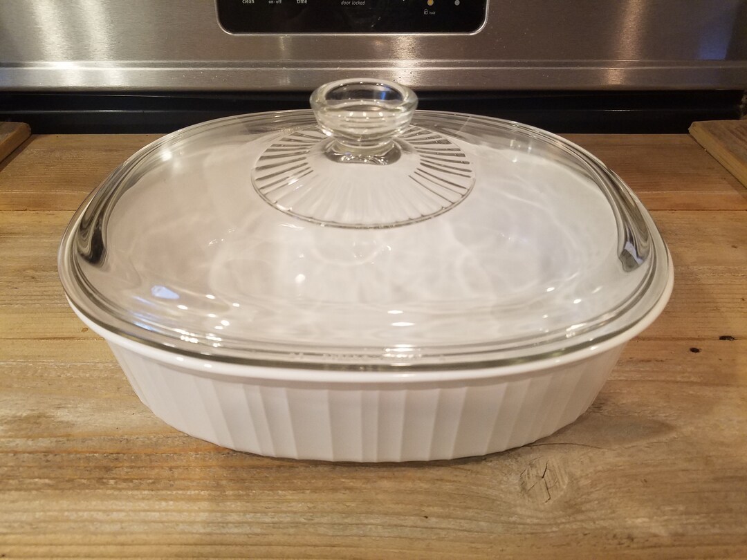 Vintage Corning Ware Pyroceram F-2-B French White 2.8 Liter Casserole ...