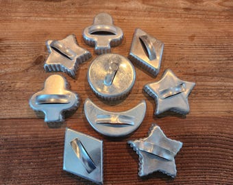 Vintage Aluminum Cookie Cutters ~ Choice of Shape