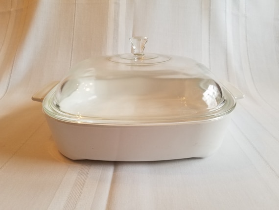 CorningWare Corning Microwave Plus Browning Skillet MW-A-10B with A12C Lid Made in USA 