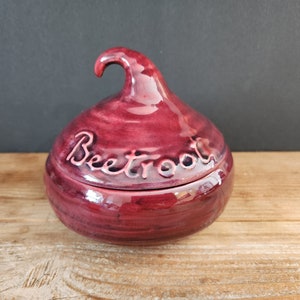 Vintage Beet Shaped Beetroot Jar with Lid ~ Beet Root