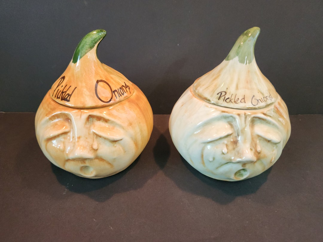 Vintage Toni Raymond Pottery Crying Onions Jar With Lid - Etsy