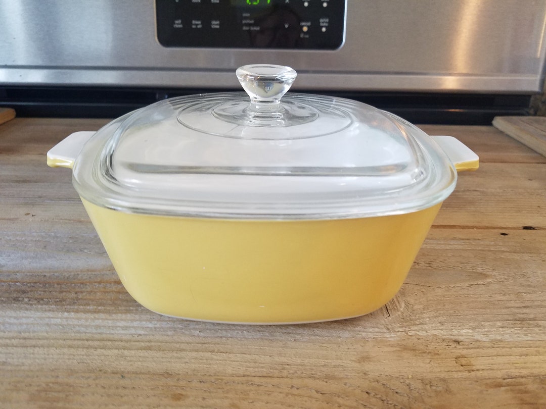 Vintage Corning Ware Harvest 1 1/2 Quart Pyroceram Casserole Dish With ...