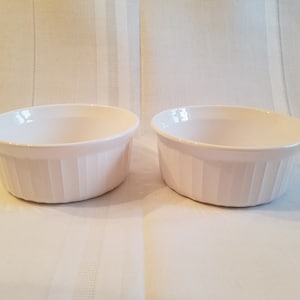 Vintage Corning Ware French White F-16-B Mini Casserole Dishes ~ Set of 2 ~ Corningware 500 ml ~ Pyroceram ~ More available