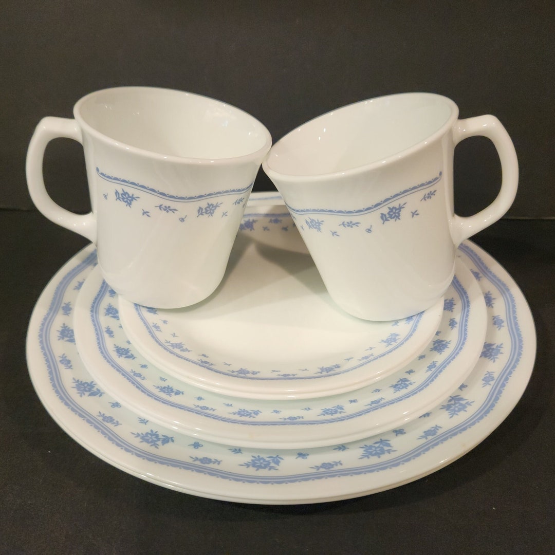 Buy Vintage Corelle Morning Blue Dinnerware Set: 8-piece Service