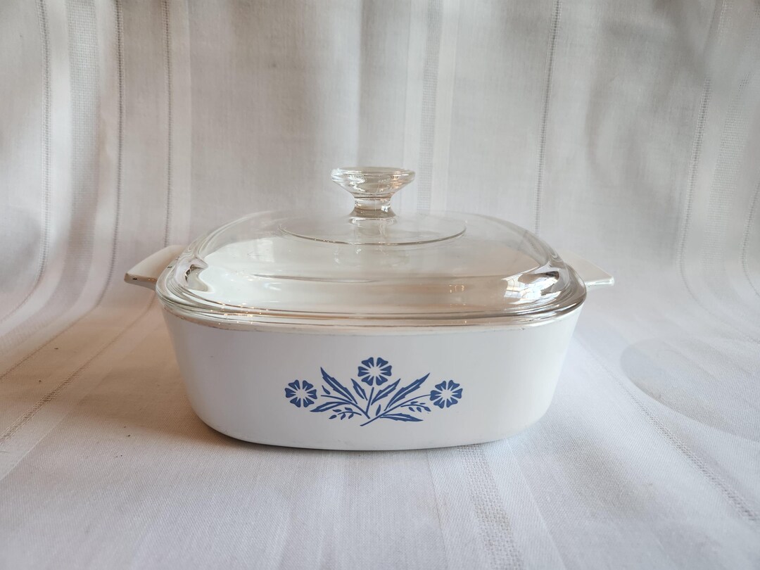 Vintage Corning Ware Blue Cornflower Casserole: 2-quart Pyroceram Dish ...