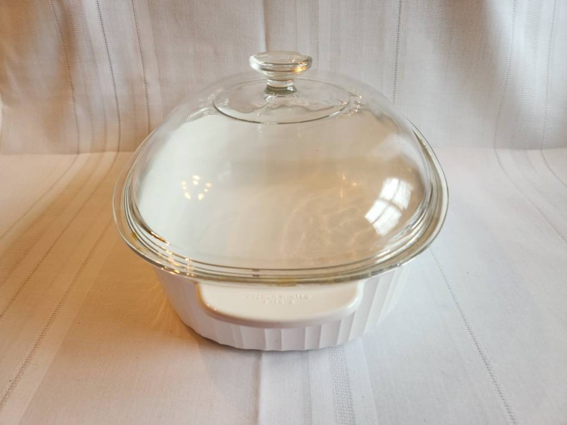 Vintage Corning Ware Pyroceram F-14-B French White 4 Liter - Etsy