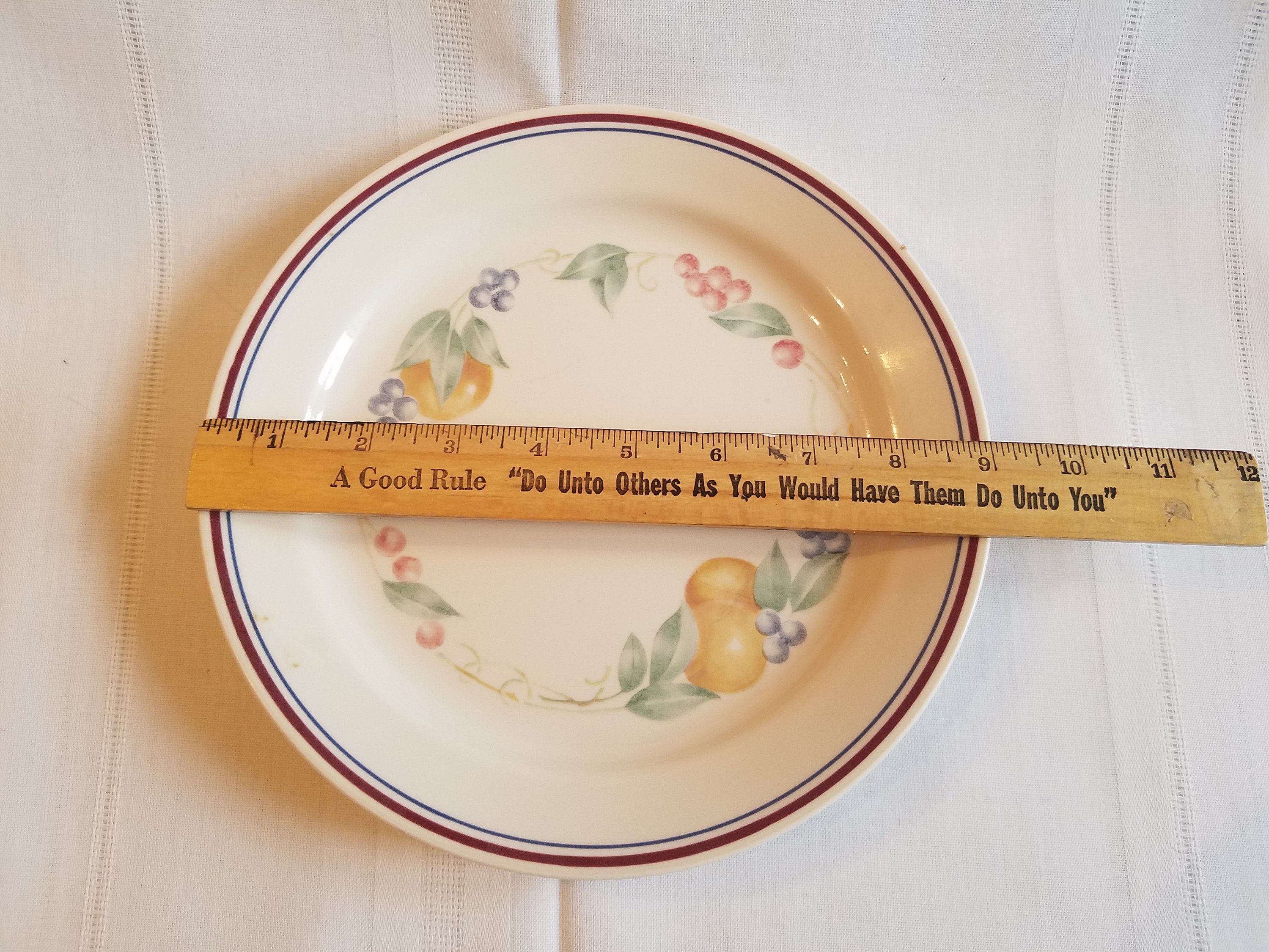 Set of 4 Vintage Corelle Abundance 9 Inch Lunch Plates / Etsy