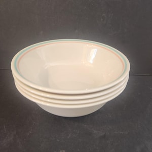Set of 4 Corelle Forever Yours 18 oz Soup / Cereal Bowls ~ Corelle Dinnerware
