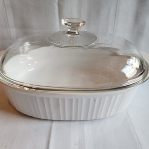 Vintage Corning Ware Pyroceram F-14-B French White 4 Liter Casserole ...