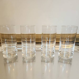 Set of 4 Vintage Schott Zwiesel Convention Drinking Glasses ~ Tumblers ~ Drinkware ~ Round Bottom