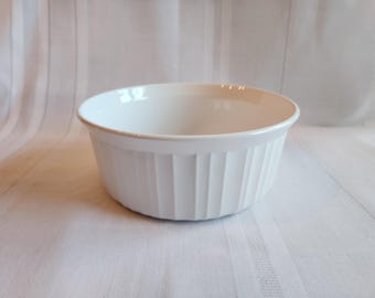 Vintage Corning Ware Pyroceram F-5-B French White Liter Casserole Dish