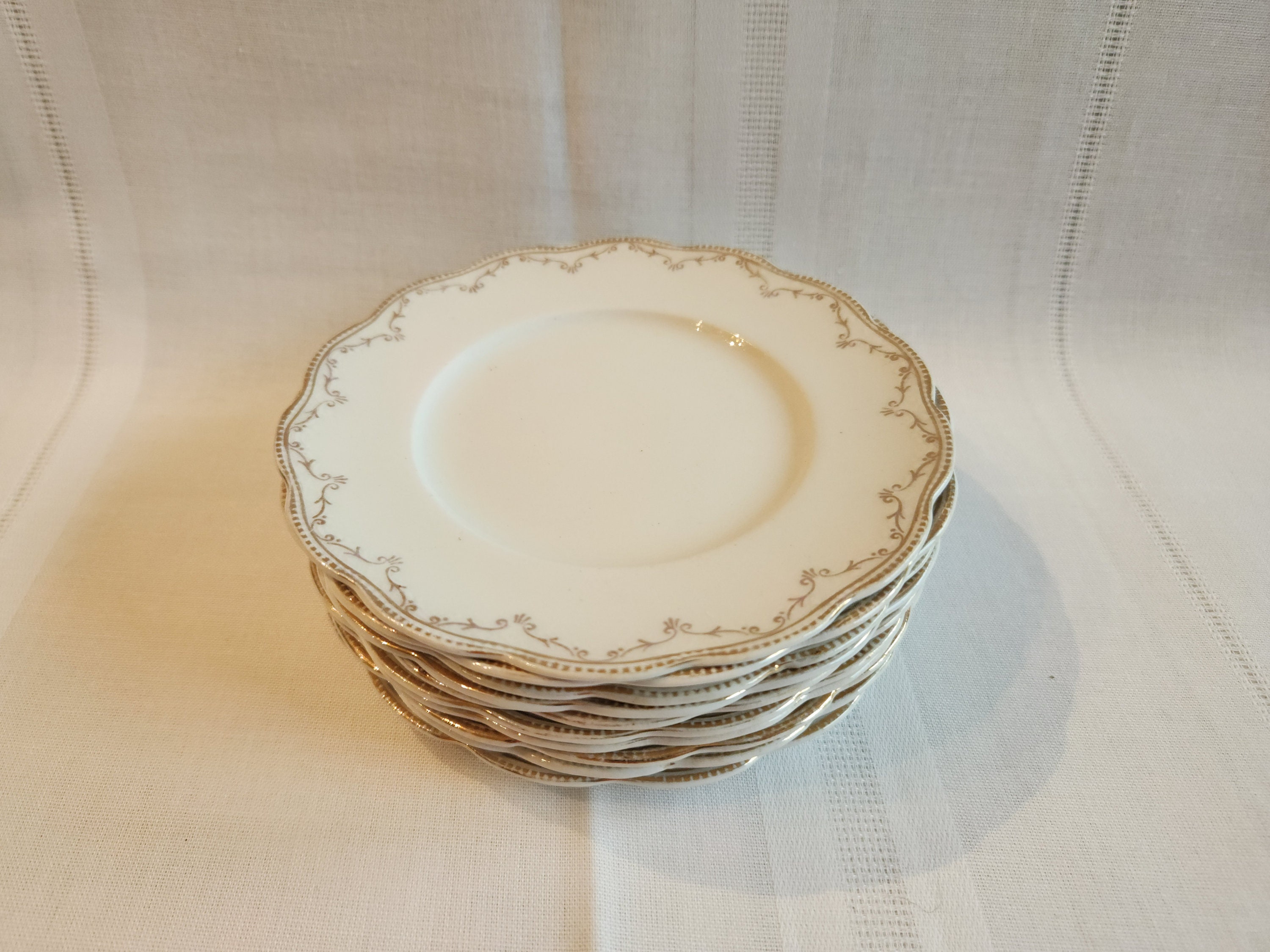 Tuscan Ceramic Appetizer/Dessert Plates, Set of 3, Made in Italy