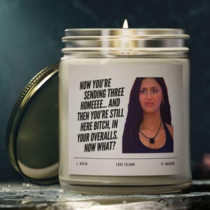 Reality TV Candle Gift Love Island Gift Funny Love Island Quote Christmas Candle Gift for Girlfriend Fall Candle Gift Love Island Candle