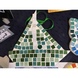 DIY Mosaic Craft Kit Boat for adults and children, mosaic kit, MosaicAL Designs