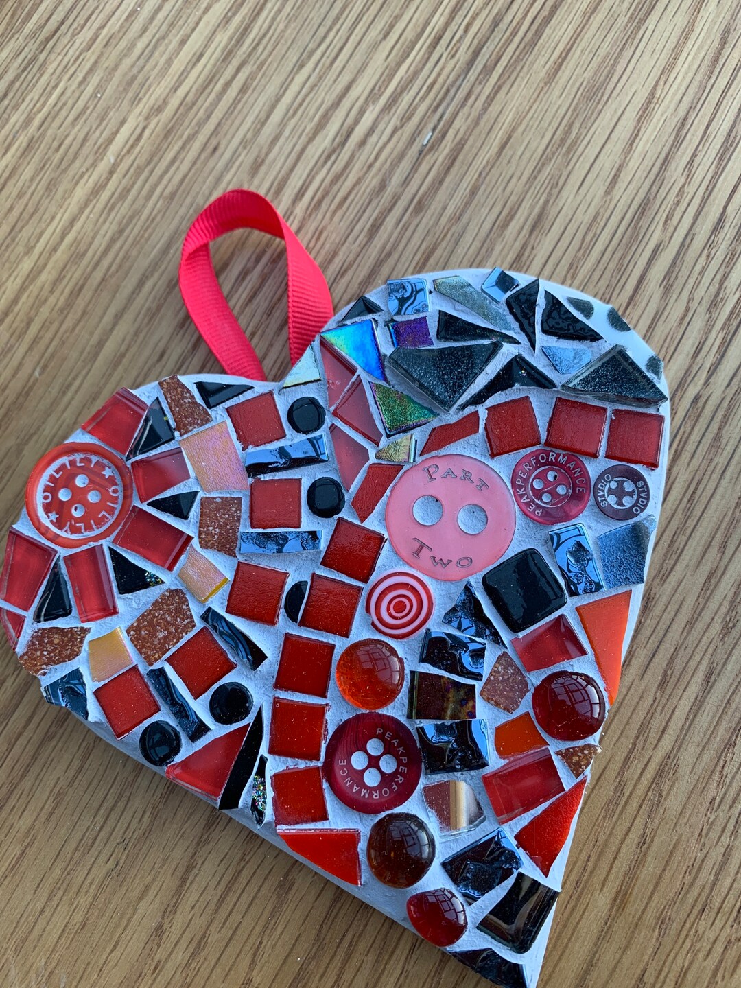 Mosaic Heart, Love Heart, Wall Art, Mosaic Wall Hanging Etsy