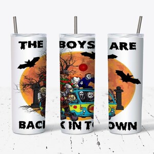Boys Are Back, Sublimación, Horror, Vintage, Dibujos animados clásicos, Mashup, Acero inoxidable, Vaso, Artículos para beber, Halloween, Perfecto para regalar