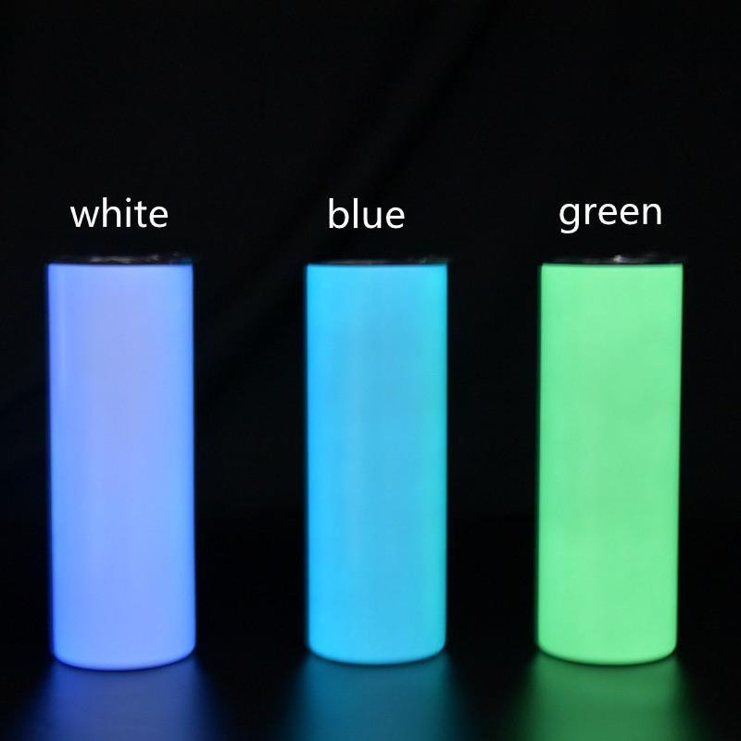 Blank STRAIGHT Glow in the Dark 30 Oz Sublimation Tumbler non-tapered 