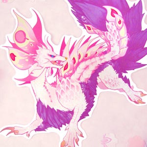 Sticker Mizutsune Monster Hunter Wilds MHR MHW