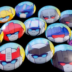 Transformers 1.25&quot; Buttons Cartoon G1 Classics