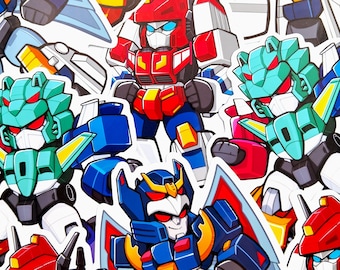 トランスフォーマーキラキラシール Transformers Victory Stickers - Star Saber Deathsaurus Liokaiser