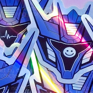 Pegatina holográfica de Soundwave de Transformers TFP