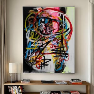 Abstract Painting on Canvas Large Abstract Art Print Modern Abstract Painting Large Wall Decor Living Room Art Decor Original Art Paintings
