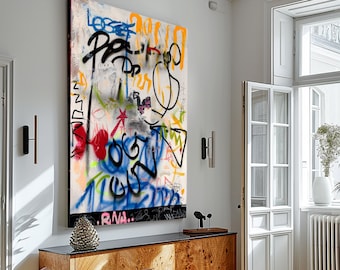 Extra Large Wall Art Decor Abstract Painting Wall Art Print Canvas Modern Art Original Art Living Room Decor Large Contemporary Art Canvas