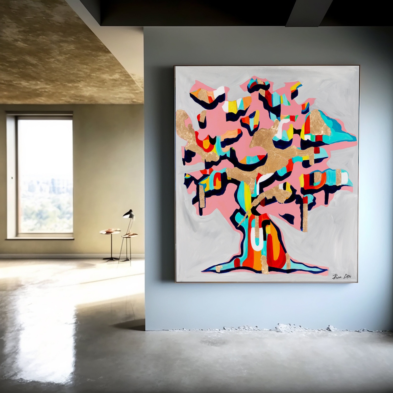 Tree of Life Art Abstract Abstract Painting Modern Art Etsy