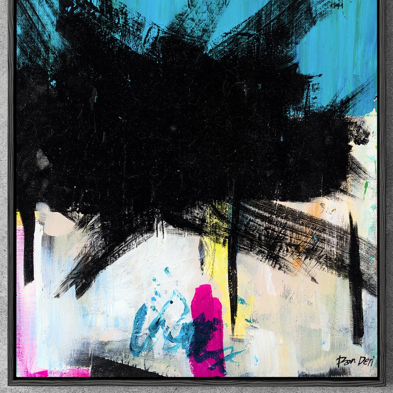 Contemporary Art Abstract Painting Large Wall Art Canvas Modern Painting Canvas Abstract Paintings Canvas Black Painting bild 5
