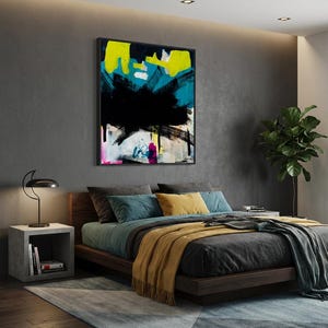 Contemporary Art Abstract Painting Large Wall Art Canvas Modern Painting Canvas Abstract Paintings Canvas Black Painting 1