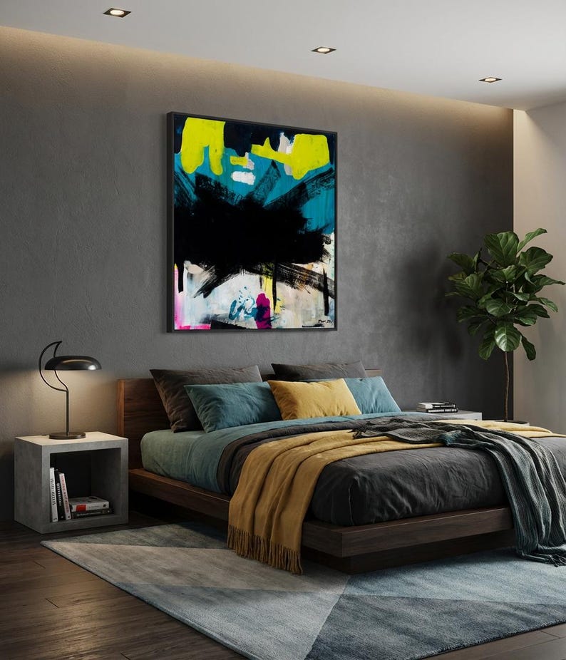 Contemporary Art Abstract Painting Large Wall Art Canvas Modern Painting Canvas Abstract Paintings Canvas Black Painting 1