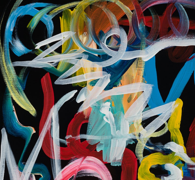 Abstract Art 'Human Brain' Original Painting | Etsy