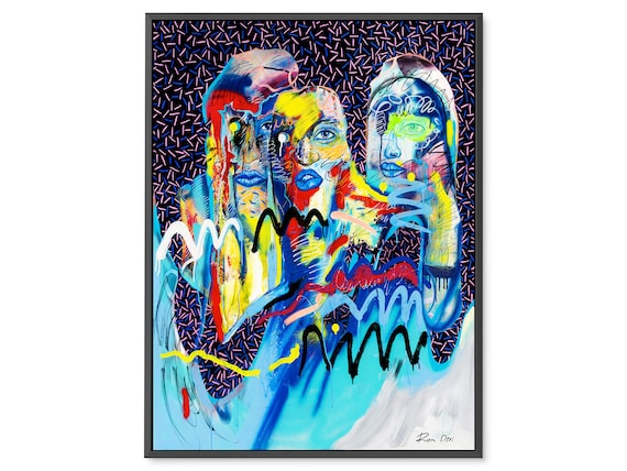 抽象 画 現代 アート ロン・デリによるオリジナル絵画 現代アート