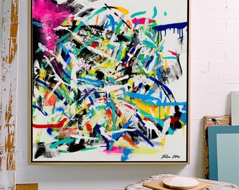 Abstract Art Modern Painting Large Contemporary Art Print Canvas Home Decor Wall Art Living Room Decor Colorful Abstract Art Prints Canvas