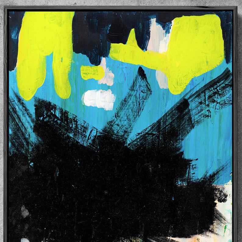Contemporary Art Abstract Painting Large Wall Art Canvas Modern Painting Canvas Abstract Paintings Canvas Black Painting bild 4