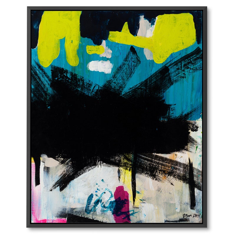 Contemporary Art Abstract Painting Large Wall Art Canvas Modern Painting Canvas Abstract Paintings Canvas Black Painting bild 2